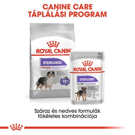 Royal Canin Medium Sterilised - Száraz táp ivartalanított, közepes testű felnőtt kutyák részére