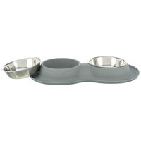 Trixie dupla etető- és itatótál csúszásmentes szilikon tálcával #3