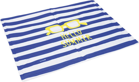Beeztees Summer kék-fehér csíkos hűsítő matrac Beeztees Summer kék-fehér csíkos hűsítő matrac