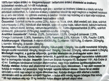 Eukanuba Daily Care Sensitive Joints | Ízületvédő és ízületerősítő táp