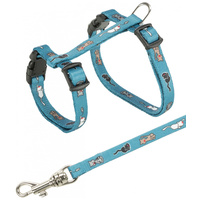 Trixie egérmintás hám és póráz kölyök cicának #2