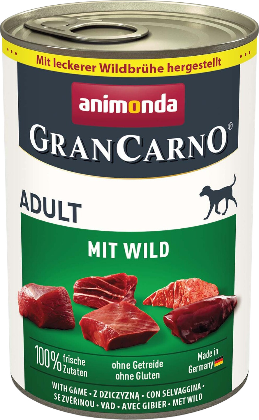 Animonda GranCarno Adult conservă cu vită și vânat