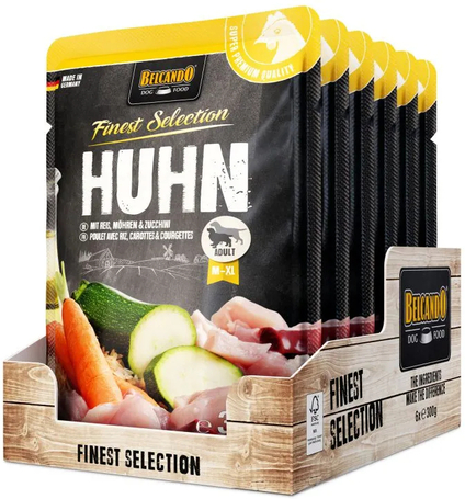 Belcando alutasak csirkehússal, rizzsel, sárgarépával és cukkinivel