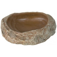 Castron ceramic de mărime medie pentru terariu, pentru hrănire și adăpare