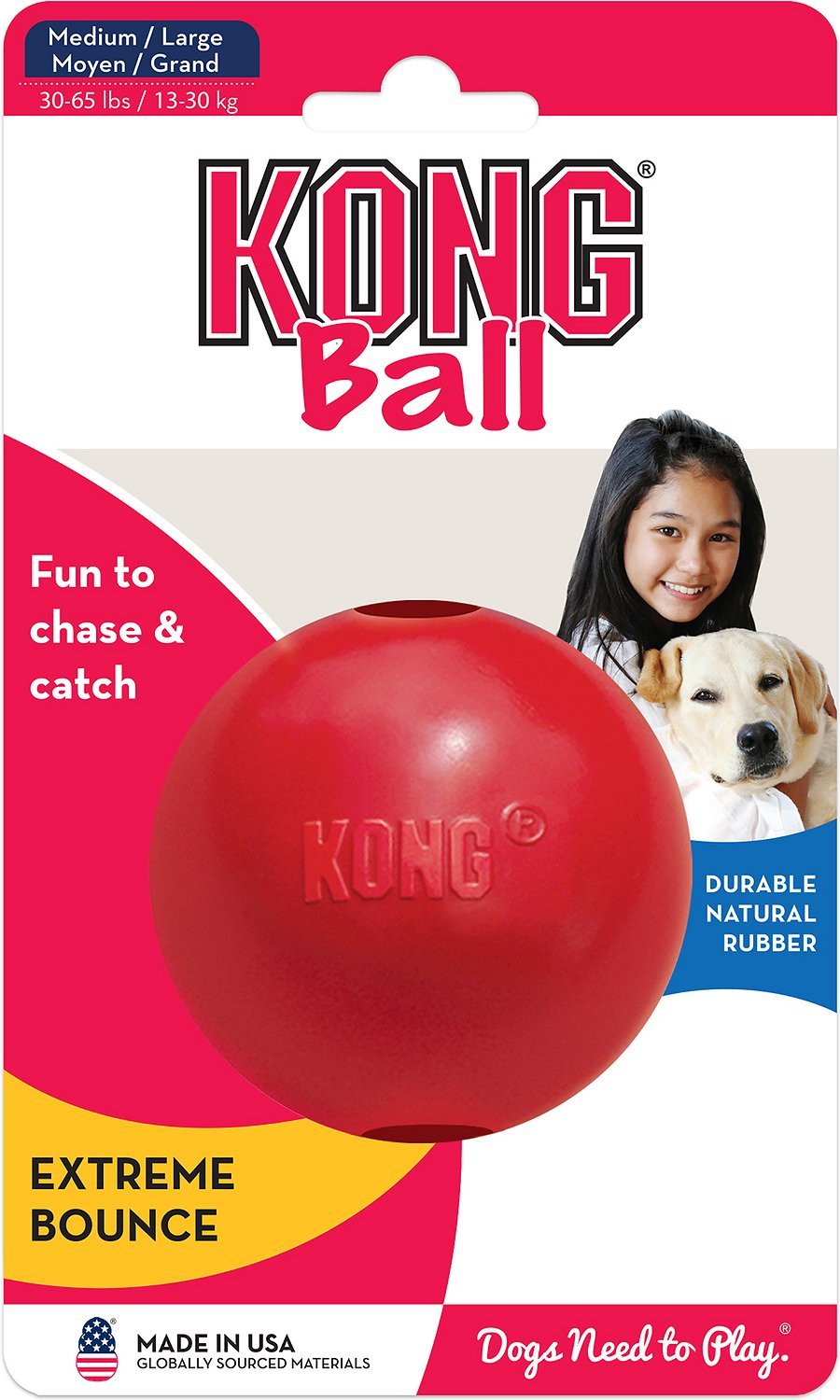 Kong Ball minge de jucărie pentru câini