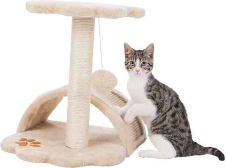 Trixie Vitoria kaparófa alagúttal, ülőkével és függő plüsslabdával