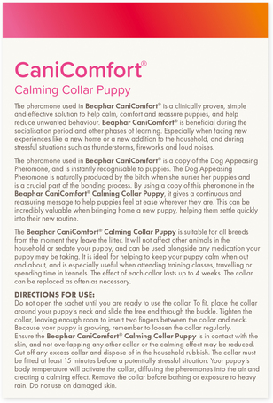 Beaphar CaniComfort feromonos nyugtató nyakörv kölyökkutyáknak