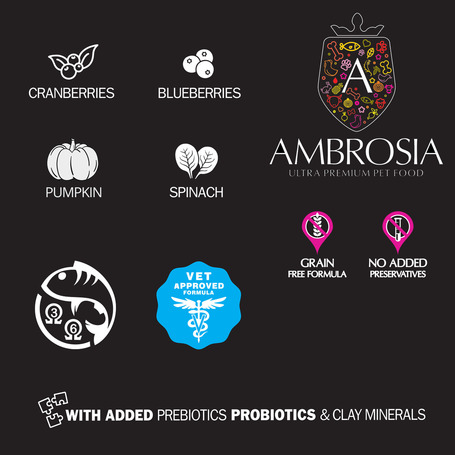 Ambrosia Cat Sterilised GF Fresh Turkey & Herring