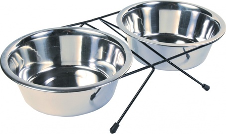 Trixie Eat on Feet rozsdamentes acéltálak állványon