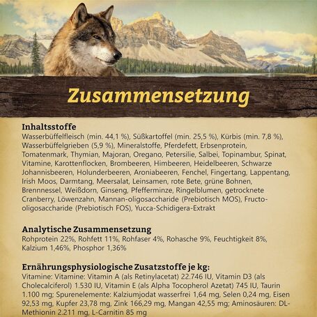 Wolfsblut Black Marsh Adult vízibivaly édesburgonyával