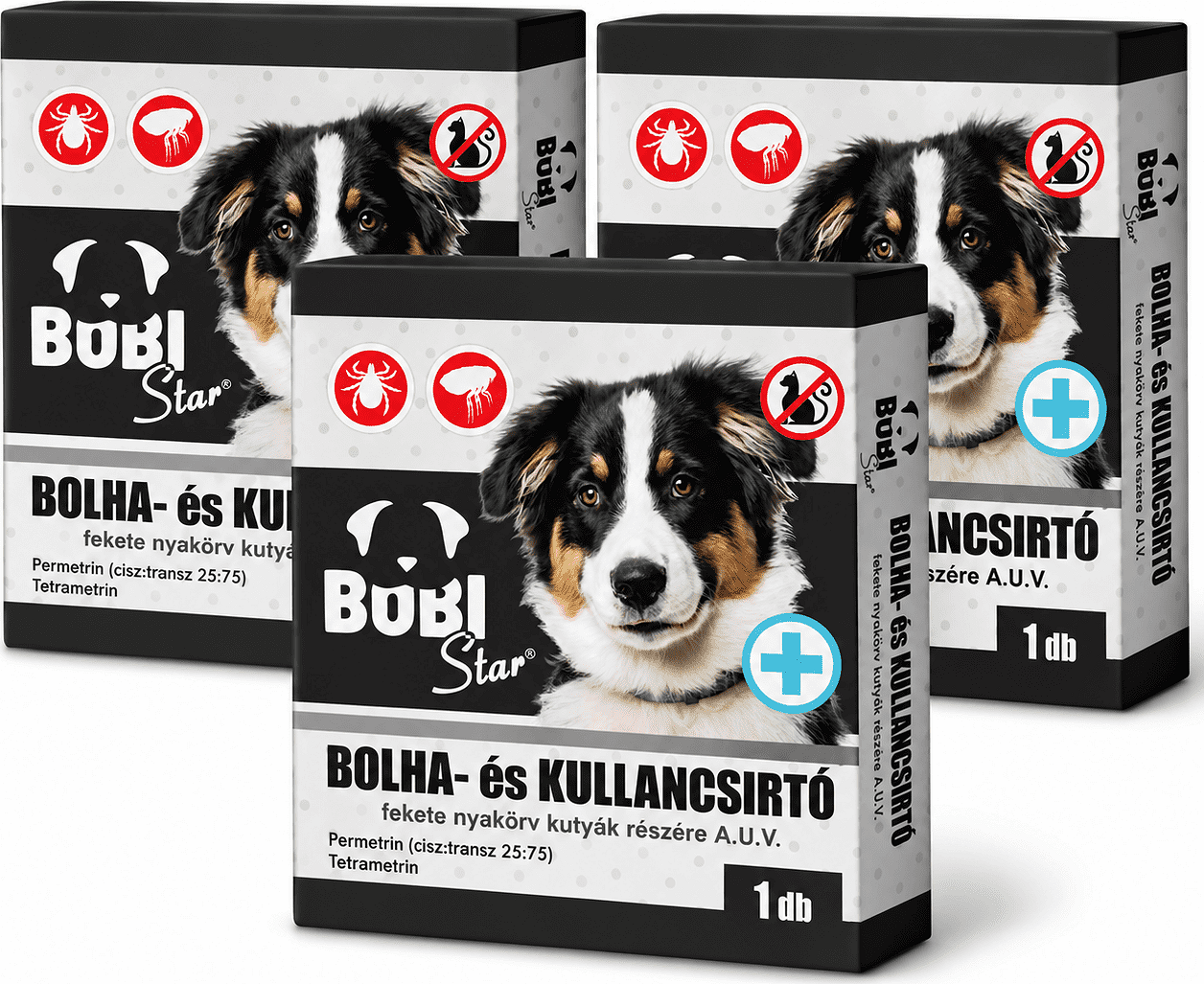 Bobi bolhairtó nyakörv kutyának