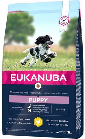 Eukanuba Puppy Medium | Táp közepes testméretű kölyökkutyáknak | Szuperprémium szárazeledel