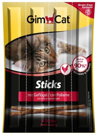 GimCat Sticks baromfihúsos rudak macskáknak