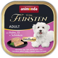 Animonda Vom Feinsten csirkés, tojásos és sonkás kutyaeledel alutálkában