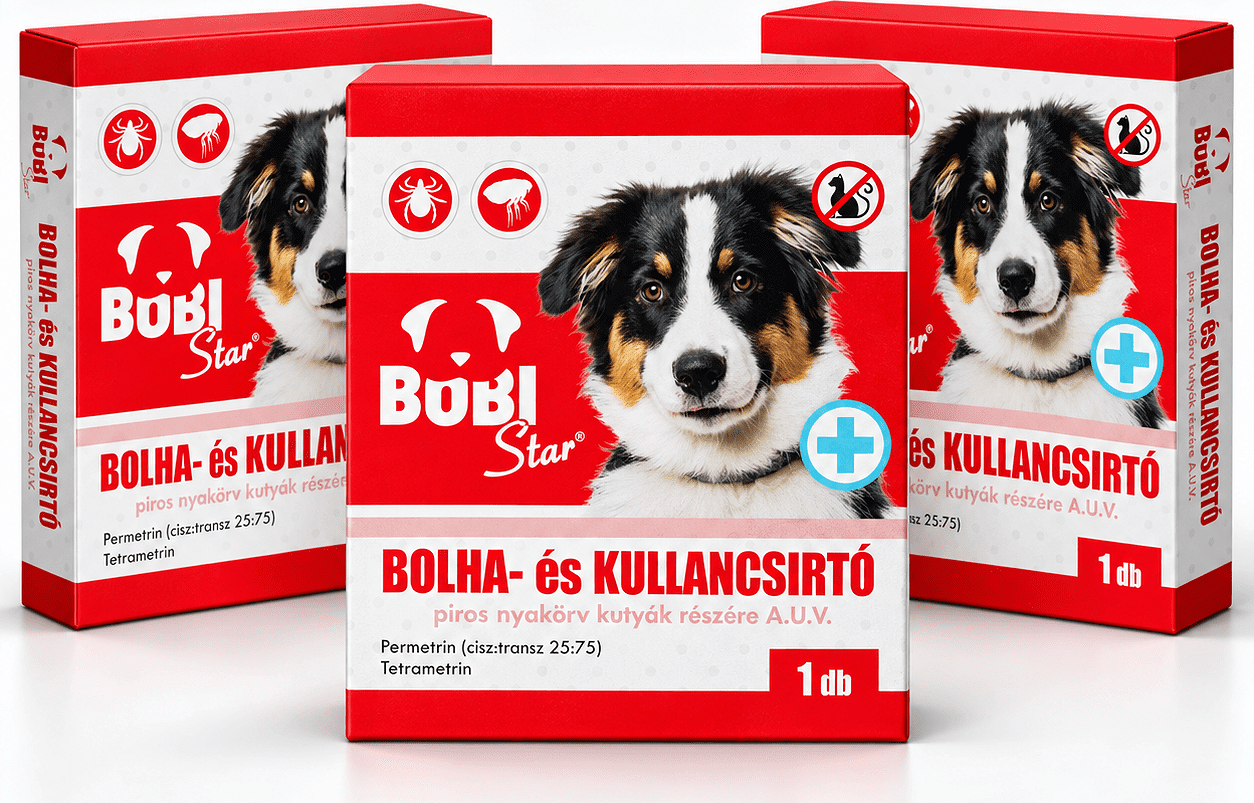 Bobi bolhairtó nyakörv kutyának