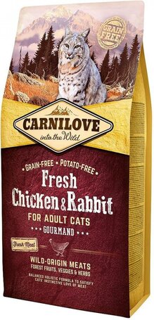 CarniLove Fresh Adult Cat Gourmand - Csirke- és nyúlhúsos száraztáp macskáknak