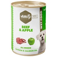Amity Beef & Apple, Quinoa & Salmon Oil, conservă, 400 g