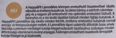 Happy&Fit Natural Adult Lamm & Reis