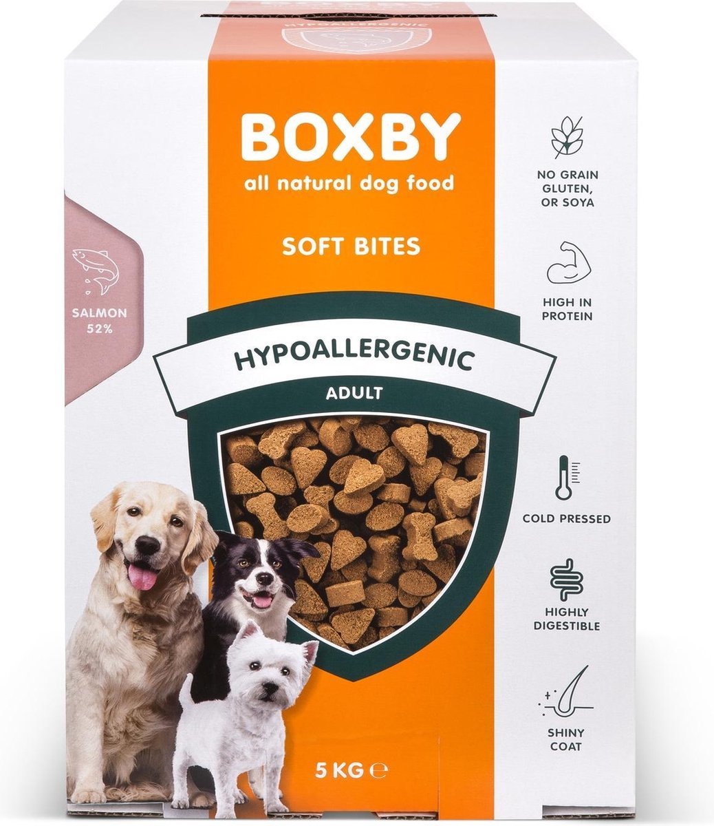 Boxby Hypoallergenic Dry Food Salmon - Hrană hipoalergenică pentru câini, cu somon