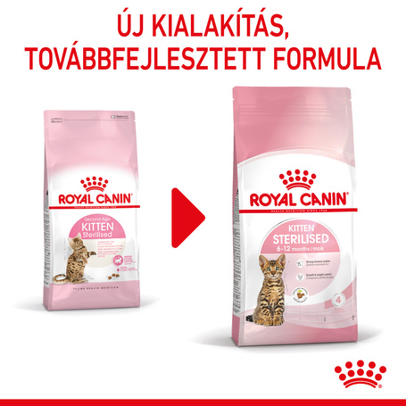 Royal Canin Kitten Sterilised - Ivartalanított kölyök macska száraz táp 12 hónapos korig