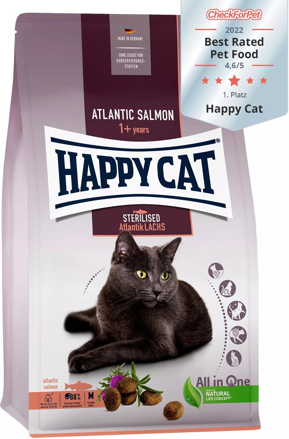 Happy Cat Adult Sterilised Atlantic Salmon Atlantik Lachs