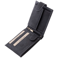 GreenDeed kutyás bőr pénztárca, átfogópánttal, fekete #5