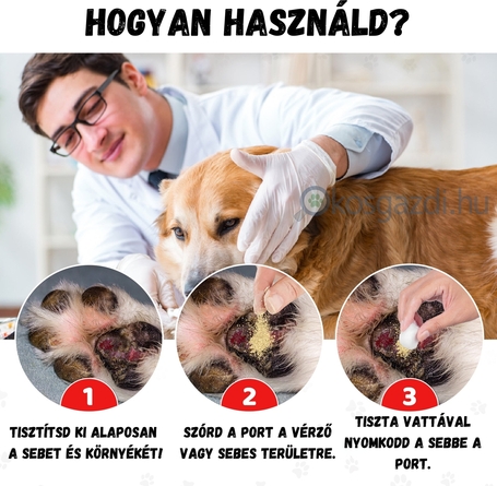 OurDogsLife sebkezelő por kutyáknak