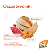 N&D Dog Grain Free Adult Mini sütőtök, kacsa & sárgadinnye kistestű felnőtt kutyáknak | Gabonamentes kutyatáp #5