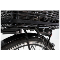 Trixie fekete kosár ráccsal kerékpárra #4