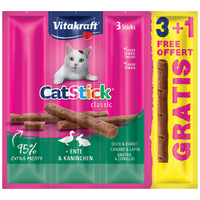 Vitakraft Cat Stick Classic cu rațâ și iepure