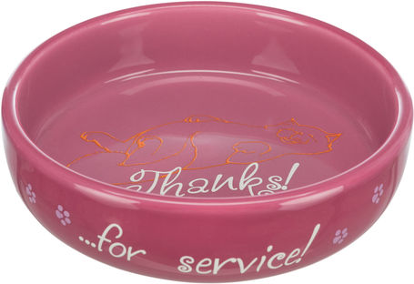 Trixie "Thanks for the service!" alacsony peremű tál macskának
