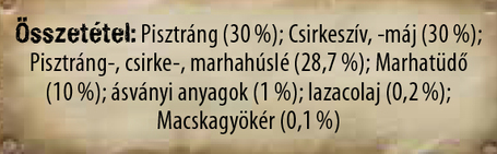 Leonardo pisztrángos eledel macskagyökérrel