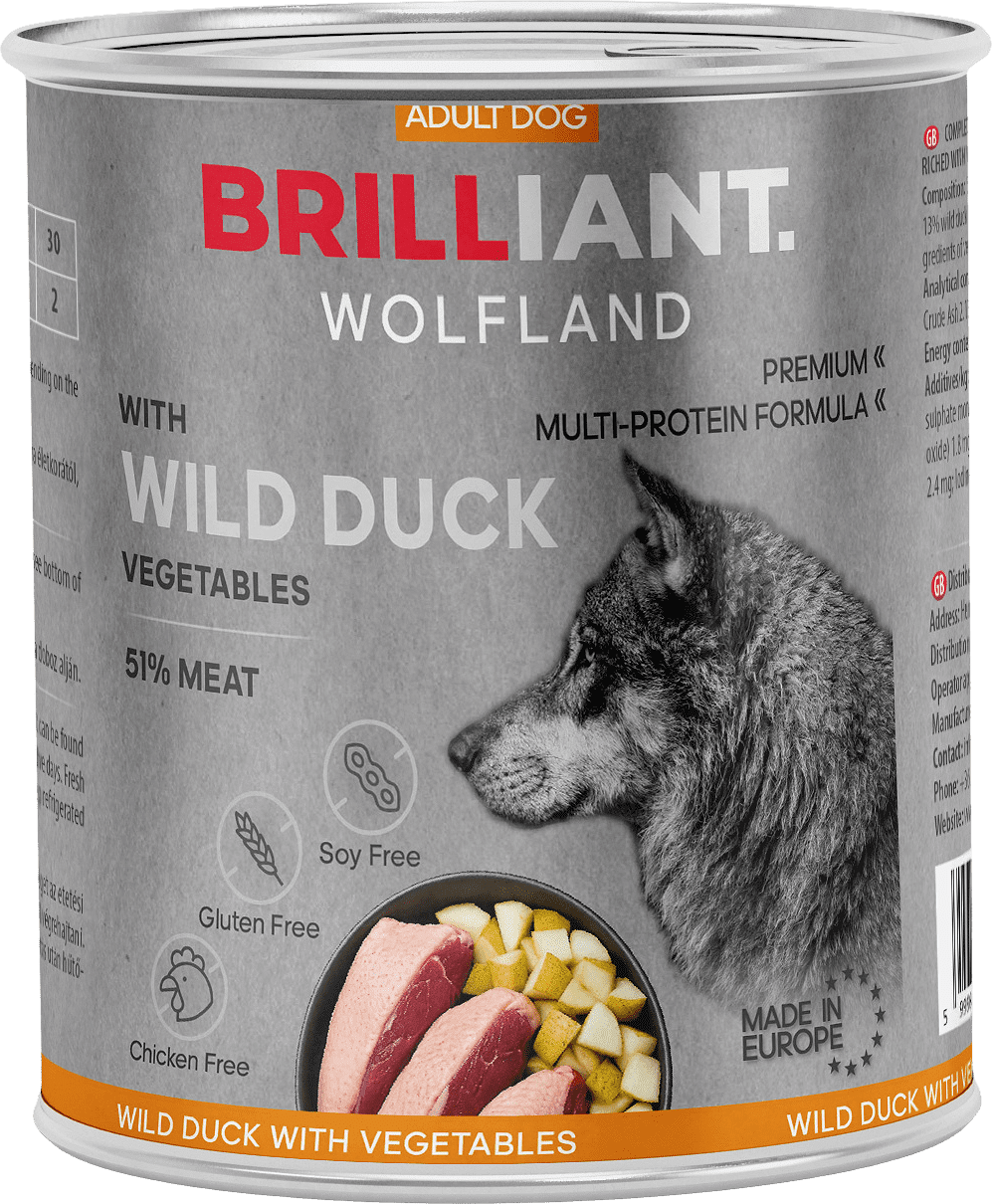 Brilliant Wolfland conservă premium cu rață sălbatică