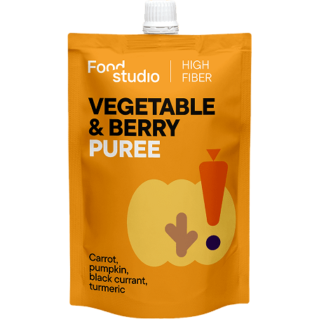 Zöldség- és bogyósgyümölcs-püré sütőtökkel kutyáknak