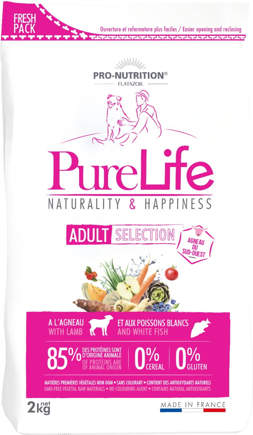Pro-Nutrition Pure Life Digestion Sensible au Agneau with Lamb - zoom