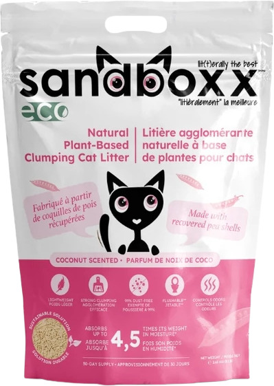 Sandboxx Eco – nisip pisici pe bază de plante, ecologic