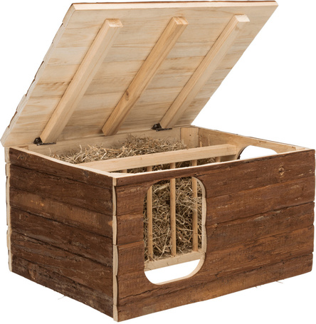 Trixie Hilke házikó beépített széna tartóval