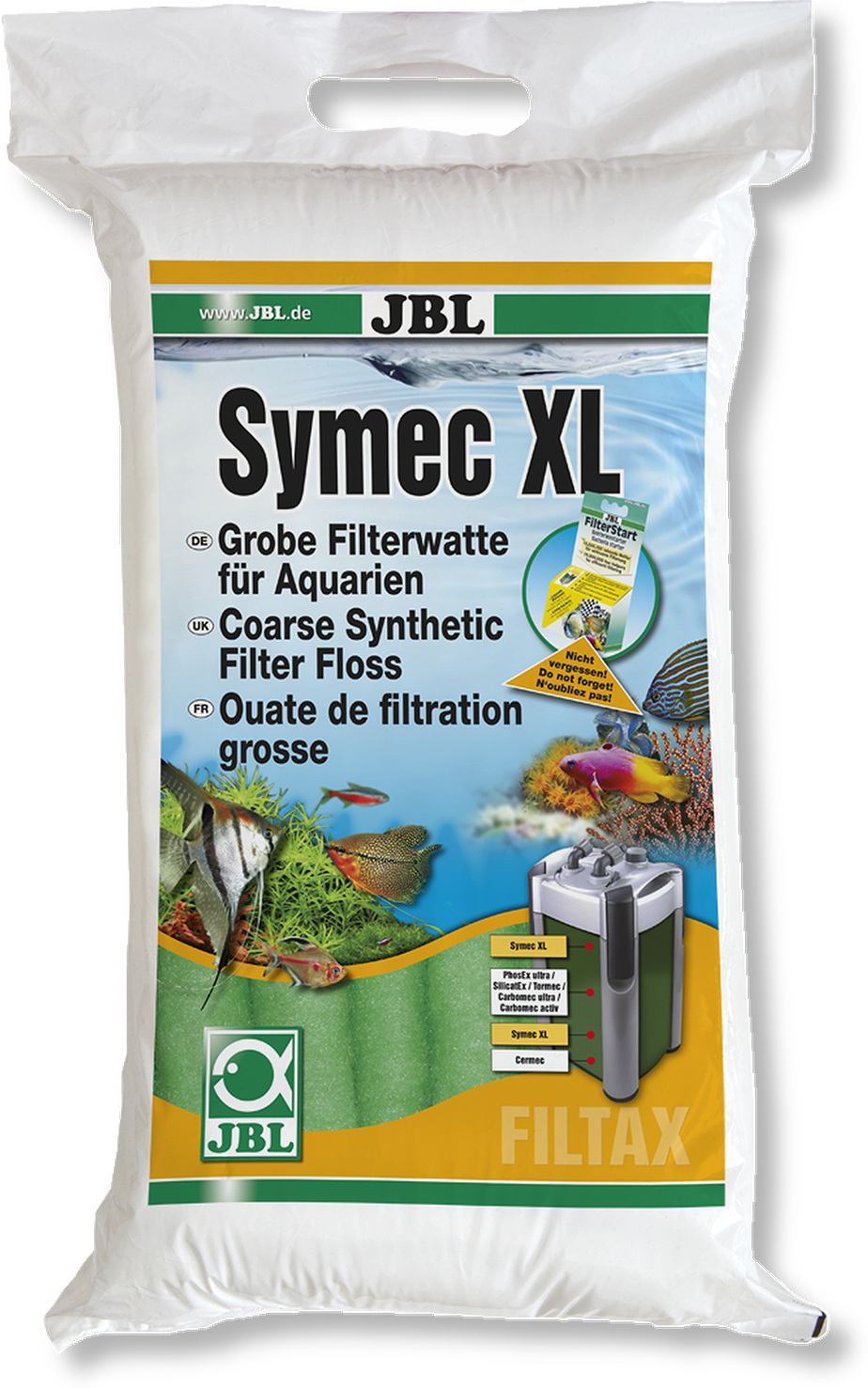JBL Symec XL material filtrant verde