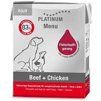 Platinum Menu Beef + Chicken hrană umedă pentru câini