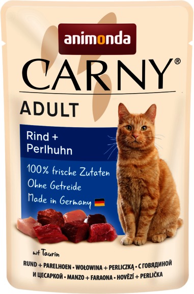 Animonda Carny pliculeț pentru pisici din carne de vită și bibilică - zoom