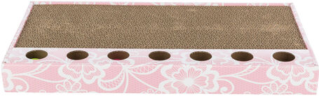 Trixie téglalap karton kaparó macskáknak labdákkal