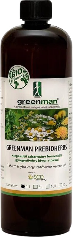 Greenaman PreBioHerbs furaje suplimentare cu extracte din plante medicinale