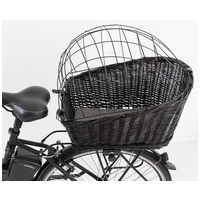 Trixie fekete kosár ráccsal kerékpárra #3