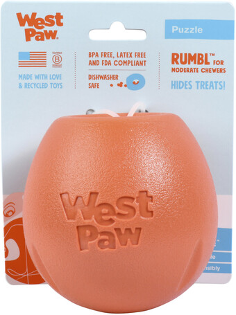 West Paw Rumbl - Jutalomfalattal tölthető labda