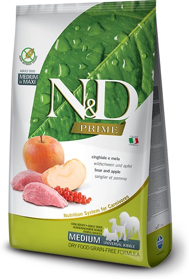 N&D Dog Adult Medium/Maxi Boar & Apple Grain Free