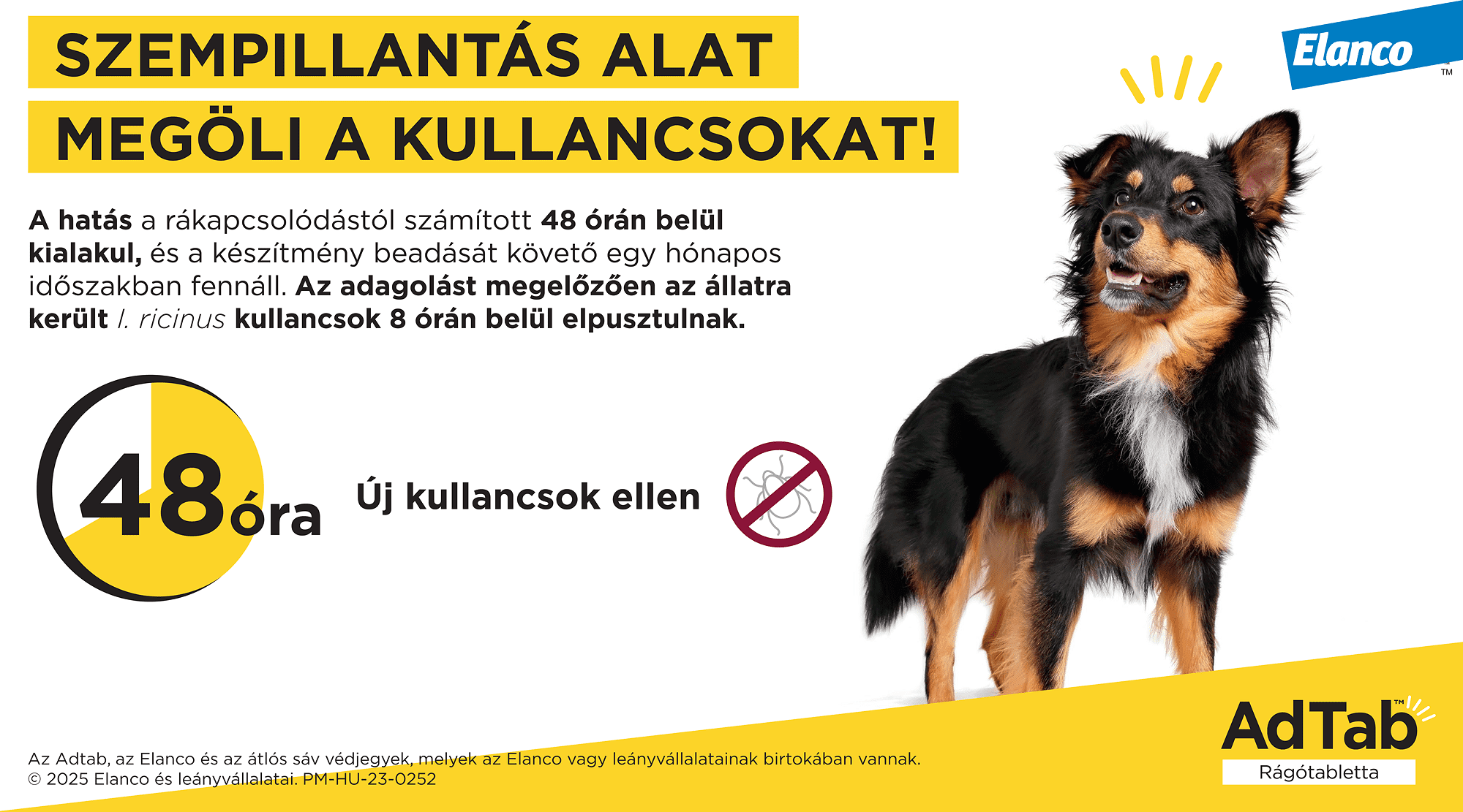 AdTab kullancs és bolha elleni rágótabletta kutyáknak