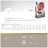 N&D Dog Quinoa Neutered Adult Mini kacsa, brokkoli és spárga #2