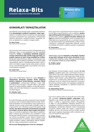 Relaxa-Bits nyugtató tabletta kutyáknak