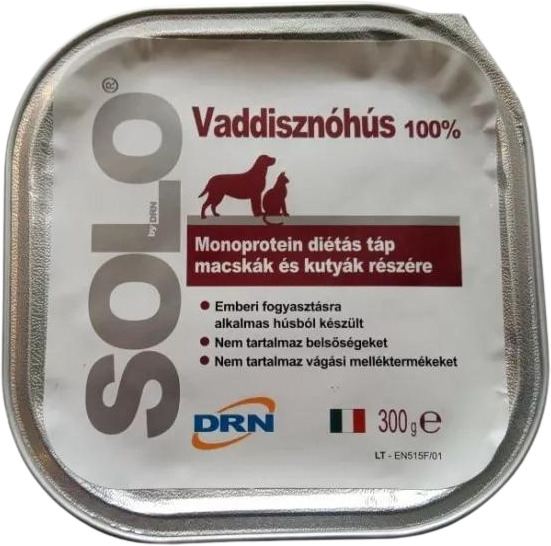 Solo Hypoallergenic Monoprotein - Pateu din carne de mistreț