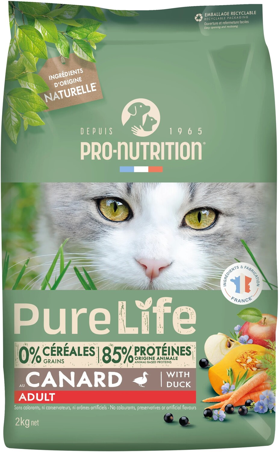 Pro-Nutrition Pure Life Adult au Canard / Dinde with Duck / Turkey - zoom